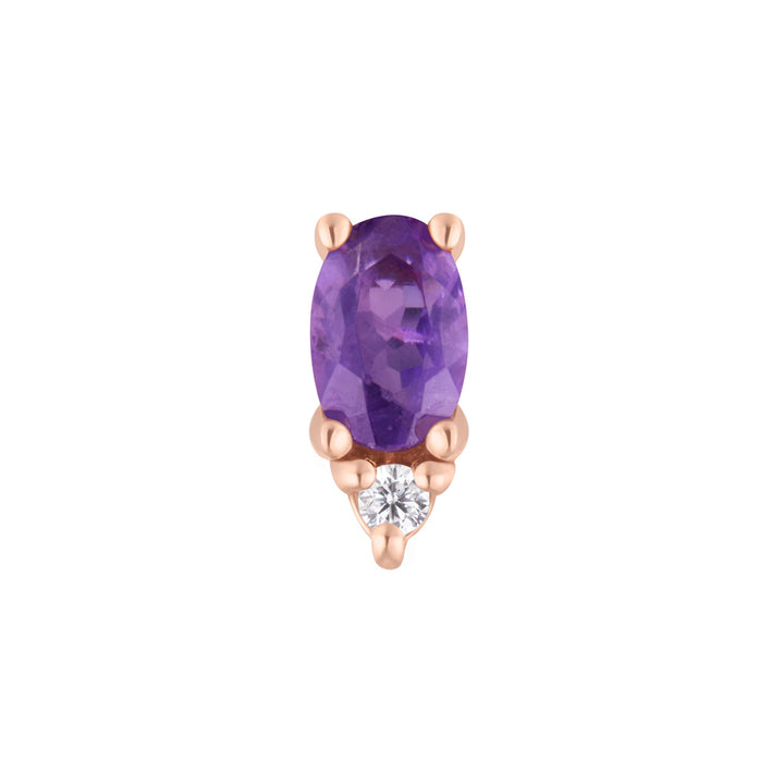 threadless: "Desden" End in Gold with Amethyst & CZ