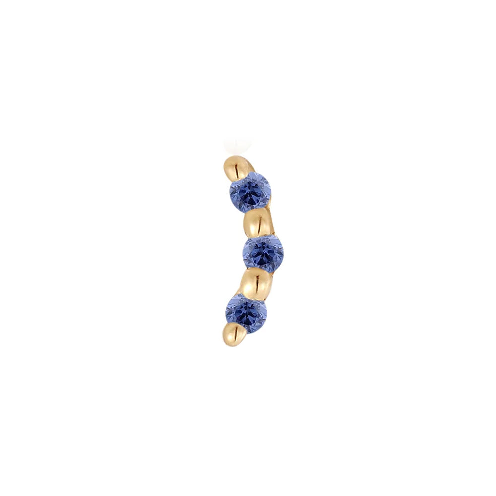 threadless: "Bitsy" End in Gold with Gemstones