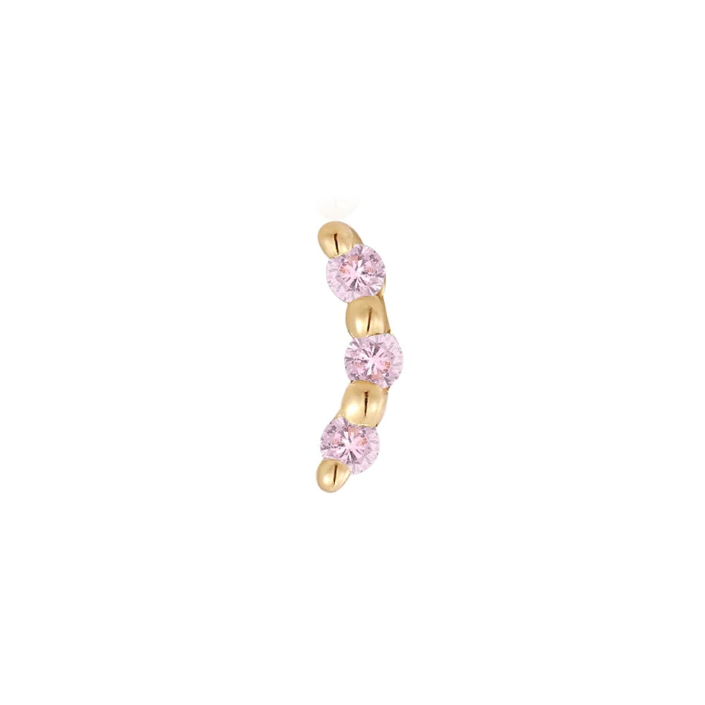 threadless: "Bitsy" End in Gold with Gemstones