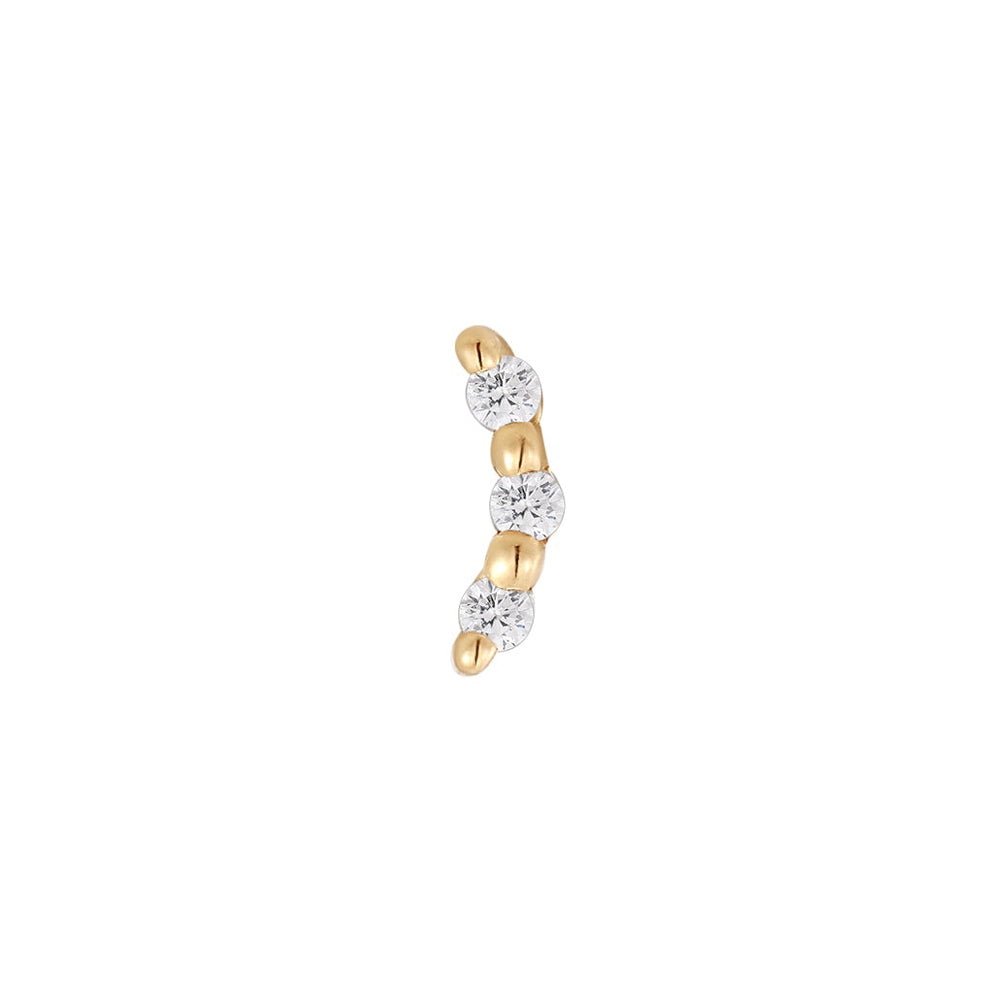threadless: "Bitsy" End in Gold with Gemstones