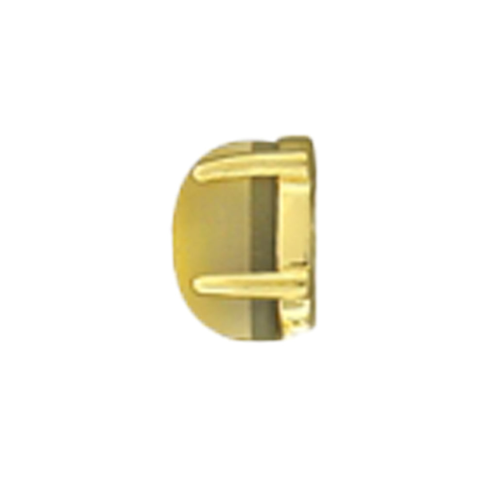 Oval Cabochon Prong Threaded End in Gold with Sandblasted Citrine