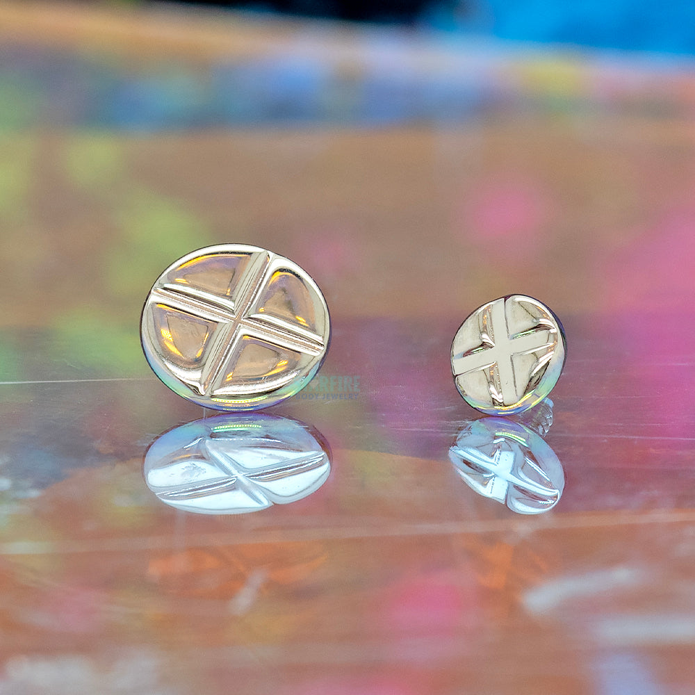 Stainless Steel Phillips Disk Threaded End