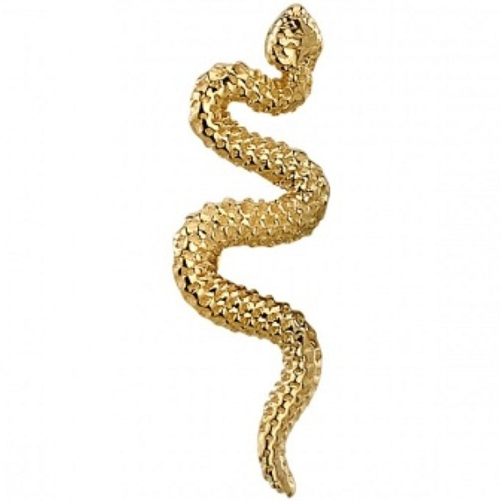 Delicate Snake Threaded End in Gold