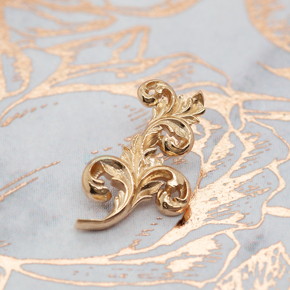 "Royal Curve" Threaded End in Gold