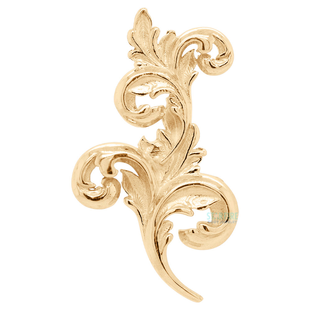 "Royal Curve" Threaded End in Gold