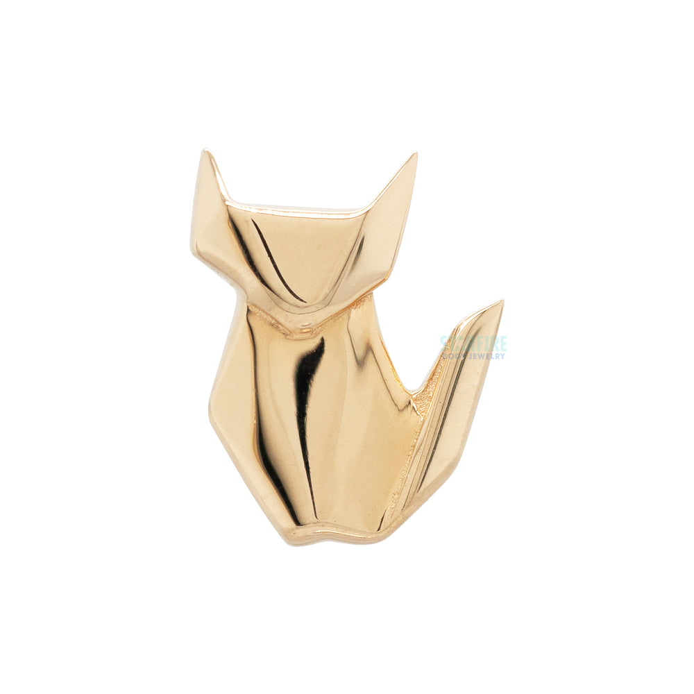 Junipurr Jewelry threadless: Paper Fox End in Gold – Starfire Body ...