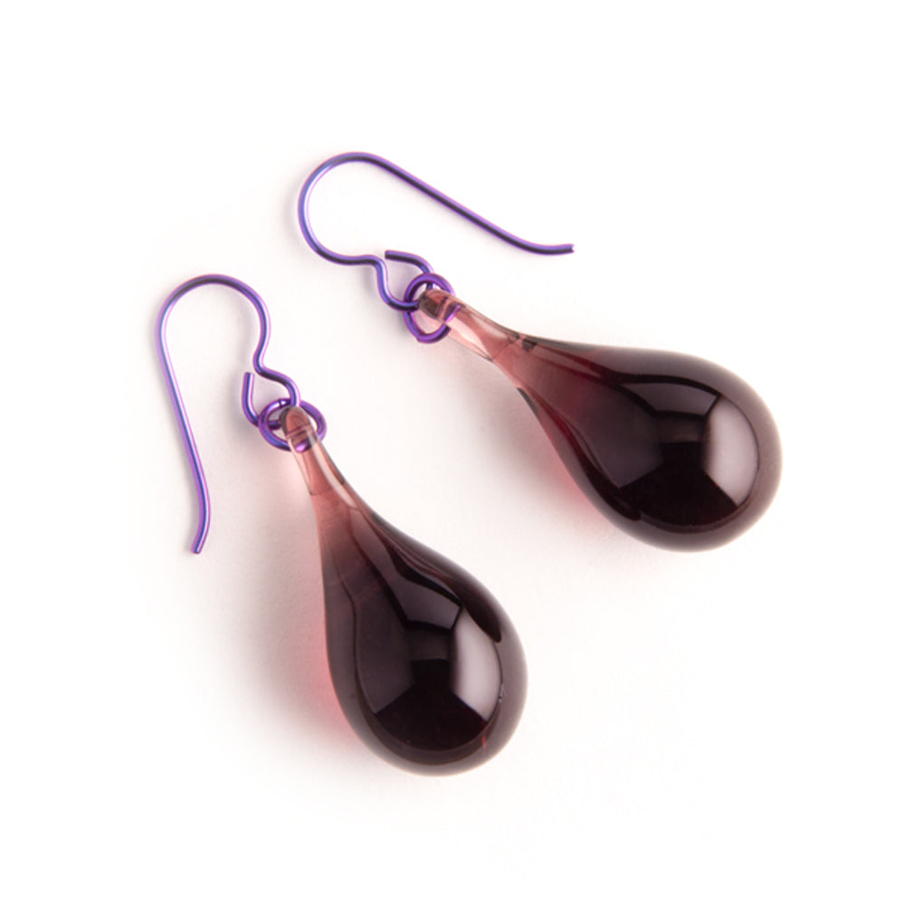 Simple Earrings - Purple