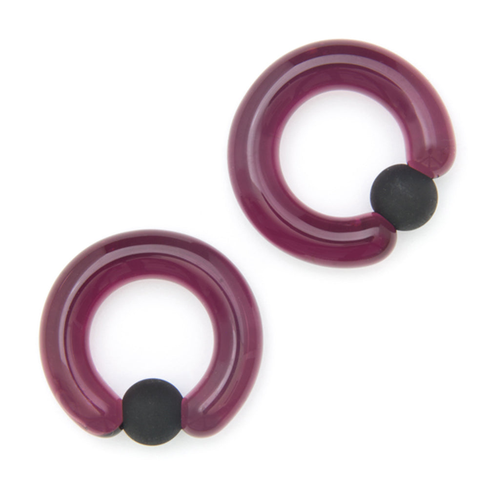 Simple Glass Captive Bead Rings (CBR's)