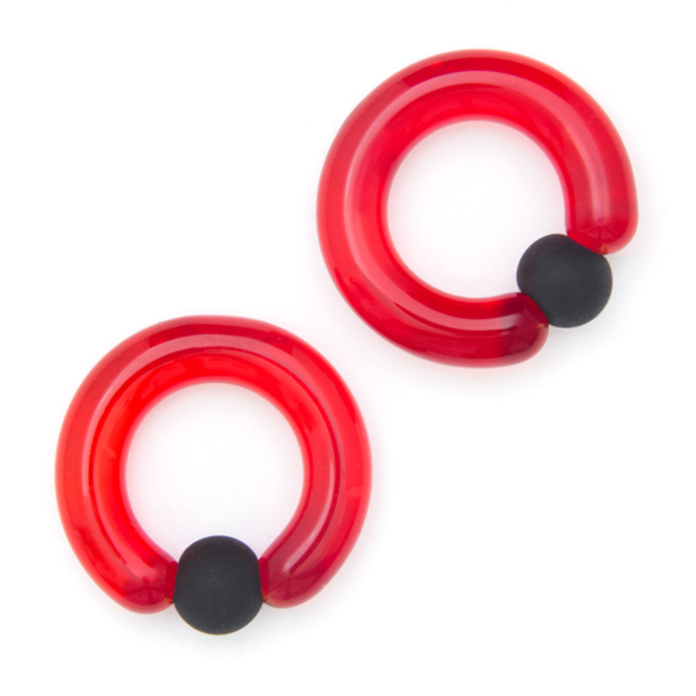 Simple Glass Captive Bead Rings (CBR's)