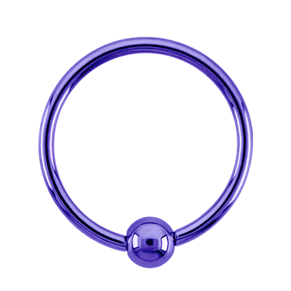 Titanium Ultra Premium Captive Bead Ring (CBR) - Purple