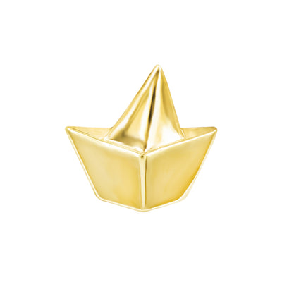 threadless: Paper Boat End in Gold