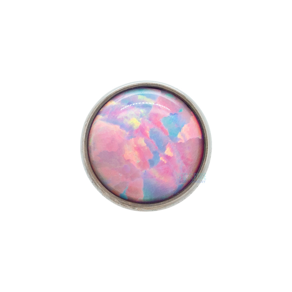 threadless: Bezel Set End with Opal