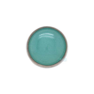 threadless: 2.5mm Bezel Set End with Stone Cabochon