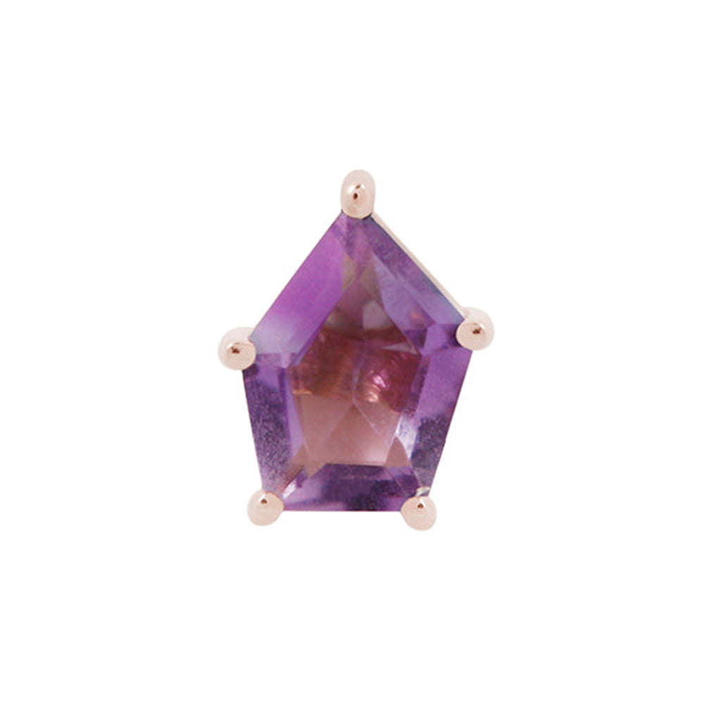 threadless: "Penta" End in Gold with Amethyst