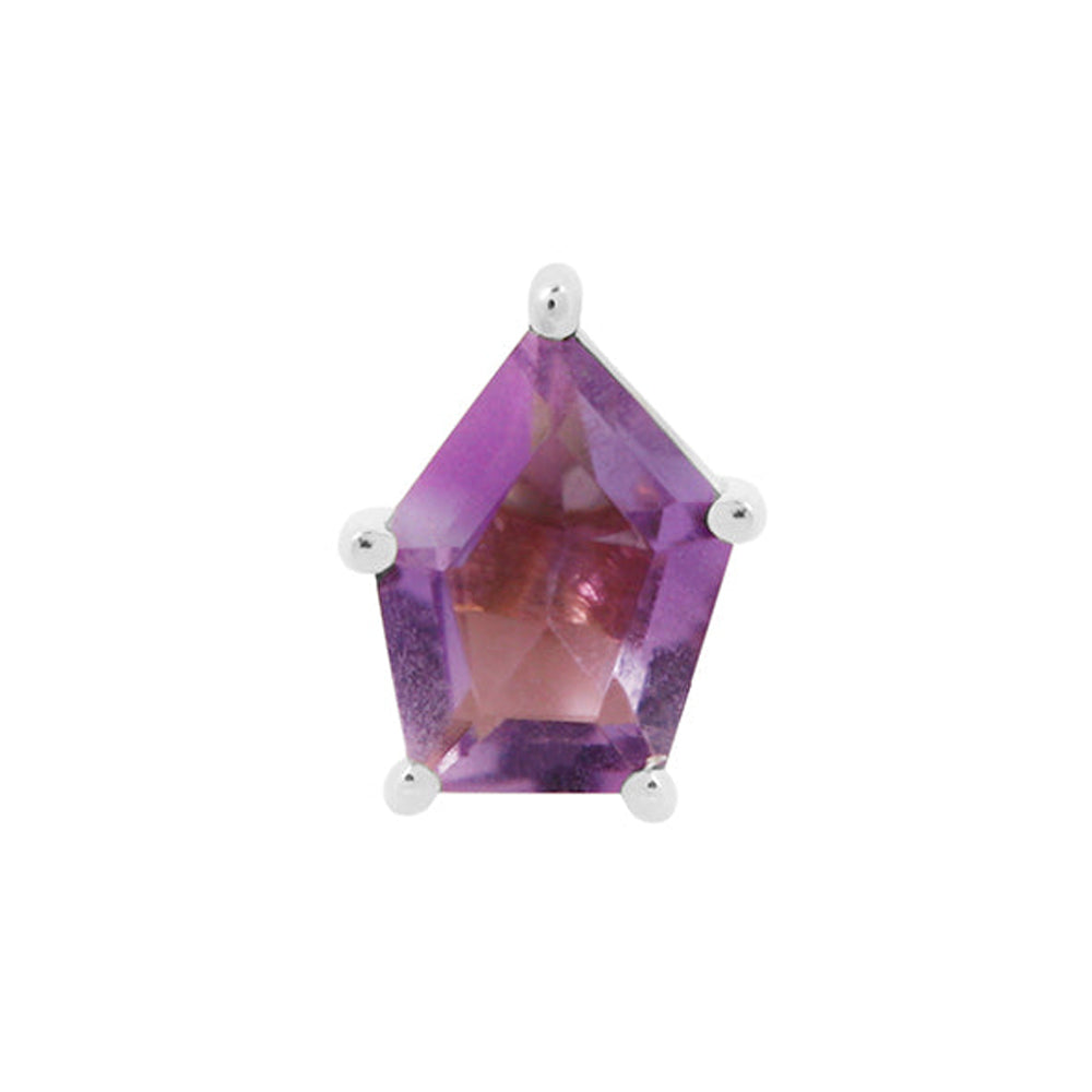 threadless: "Penta" End in Gold with Amethyst
