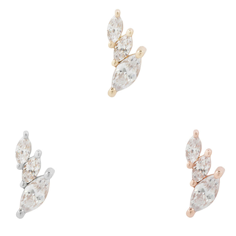 threadless: "Multiplicity" End in Gold with CZ's