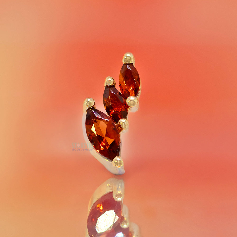 threadless: "Multiplicity" End in Gold with Garnet