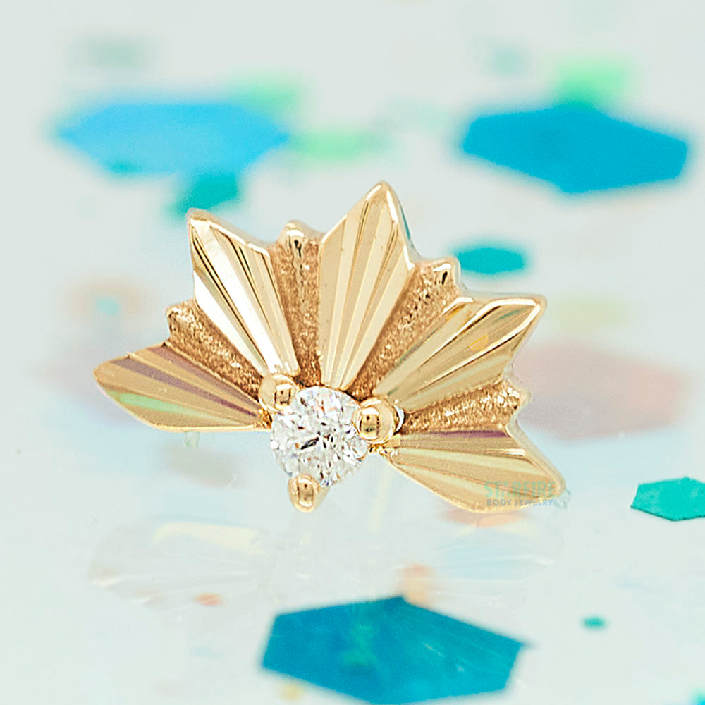 threadless: "Surrender" End in Gold with CZ