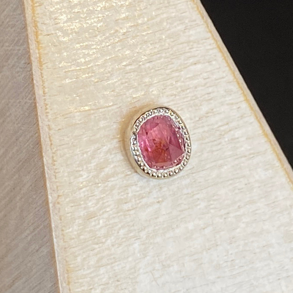 threadless: Rose Cut Winza Ruby End in Gold
