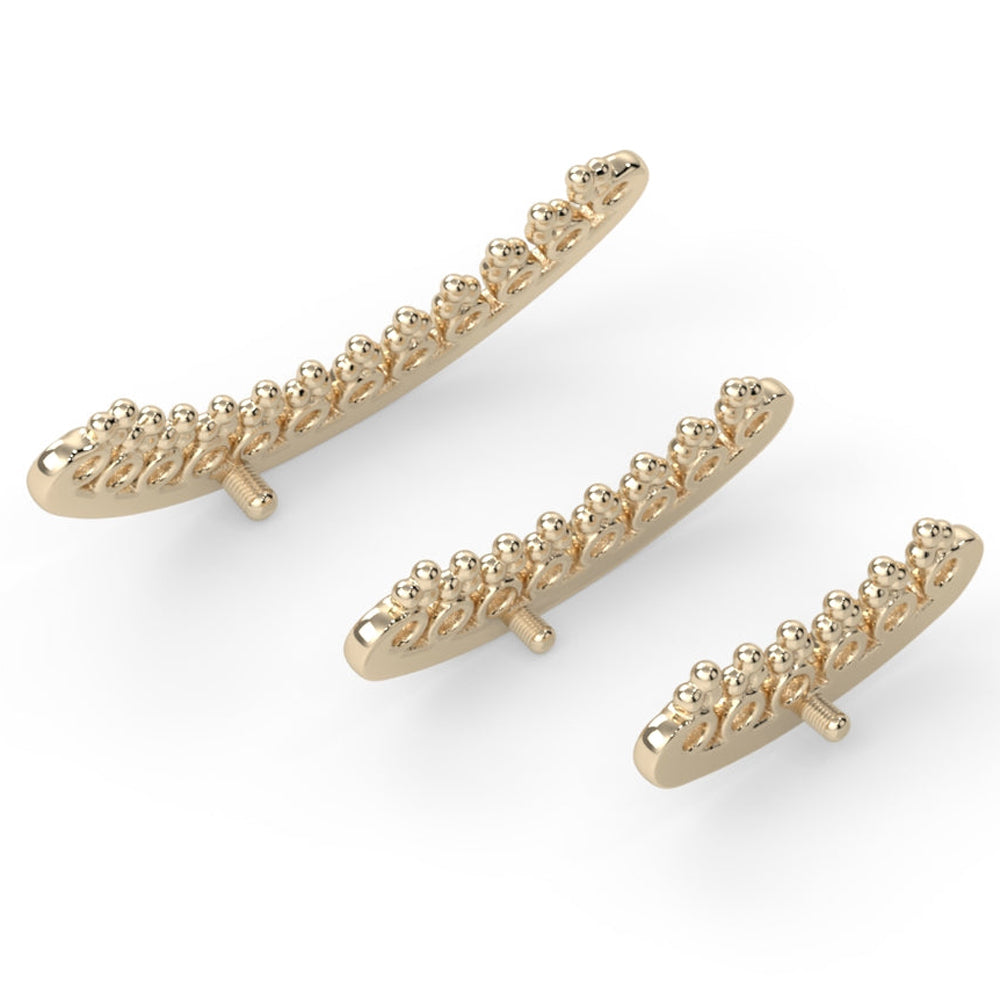 "Vishnu" Arc Threaded End in Gold & Platinum