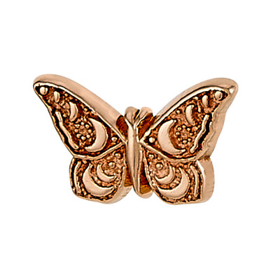 Butterfly Threaded End in Gold
