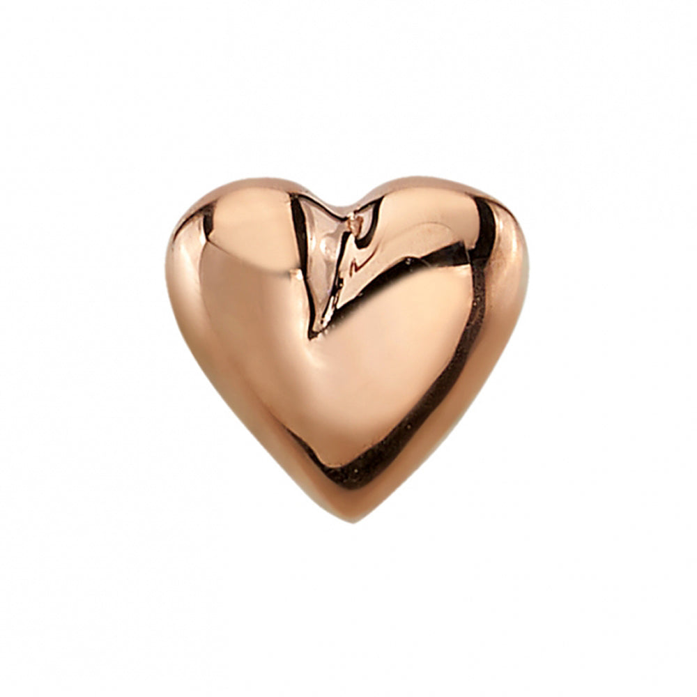 threadless: Puffy Heart Pin in Gold