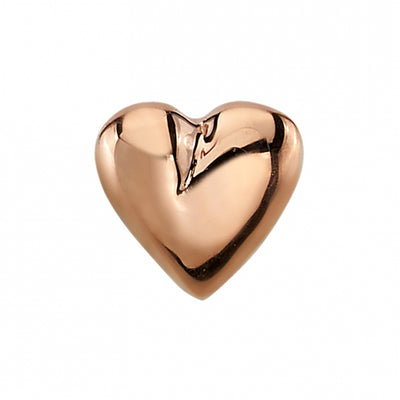 threadless: Puffy Heart Pin in Gold