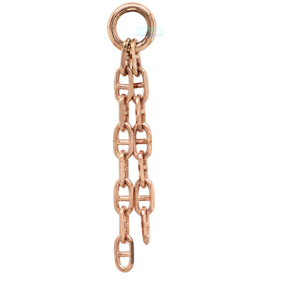 "Anchor Tassel" Chain Charm in Gold