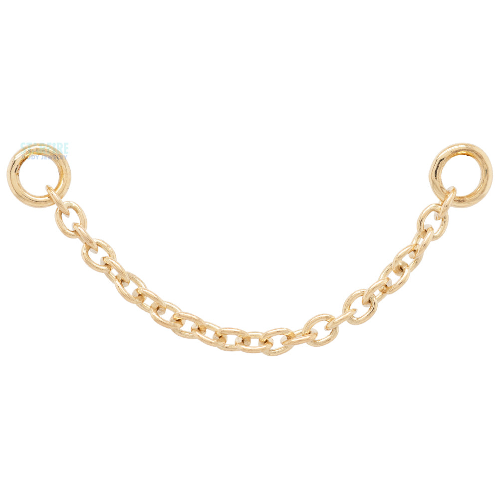 "Cable" Chain Attachment in Gold