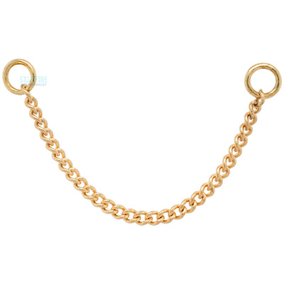 "Curb" Chain Attachment in Gold