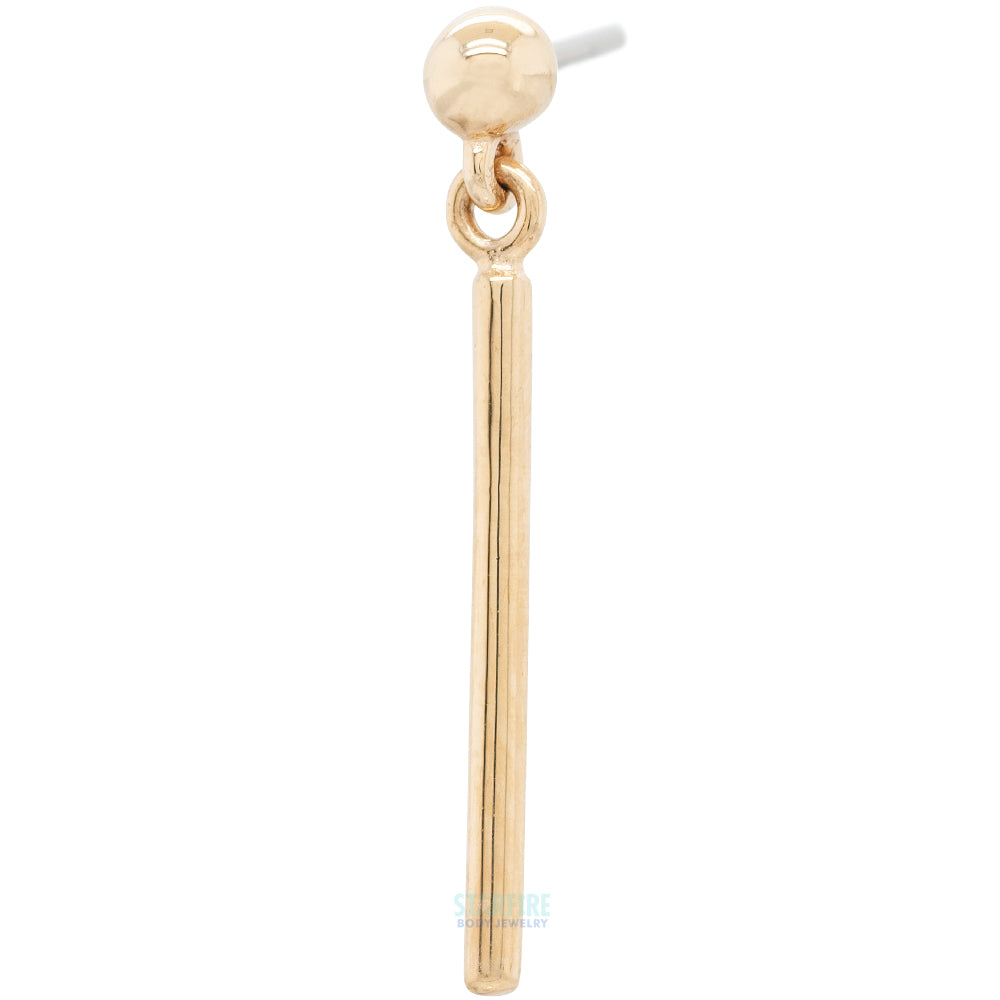 threadless: "Cassi" End with Dangle in Gold