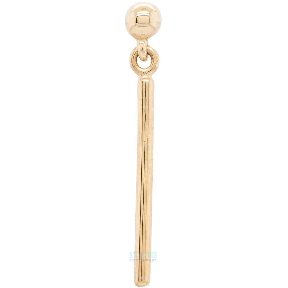 threadless: "Cassi" End with Dangle in Gold