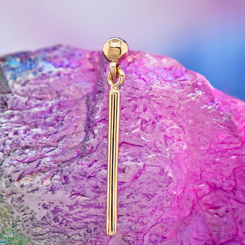 threadless: "Cassi" End with Dangle in Gold