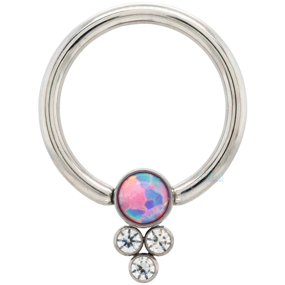 "Vega" Captive Bead Ring (CBR) - custom color combo