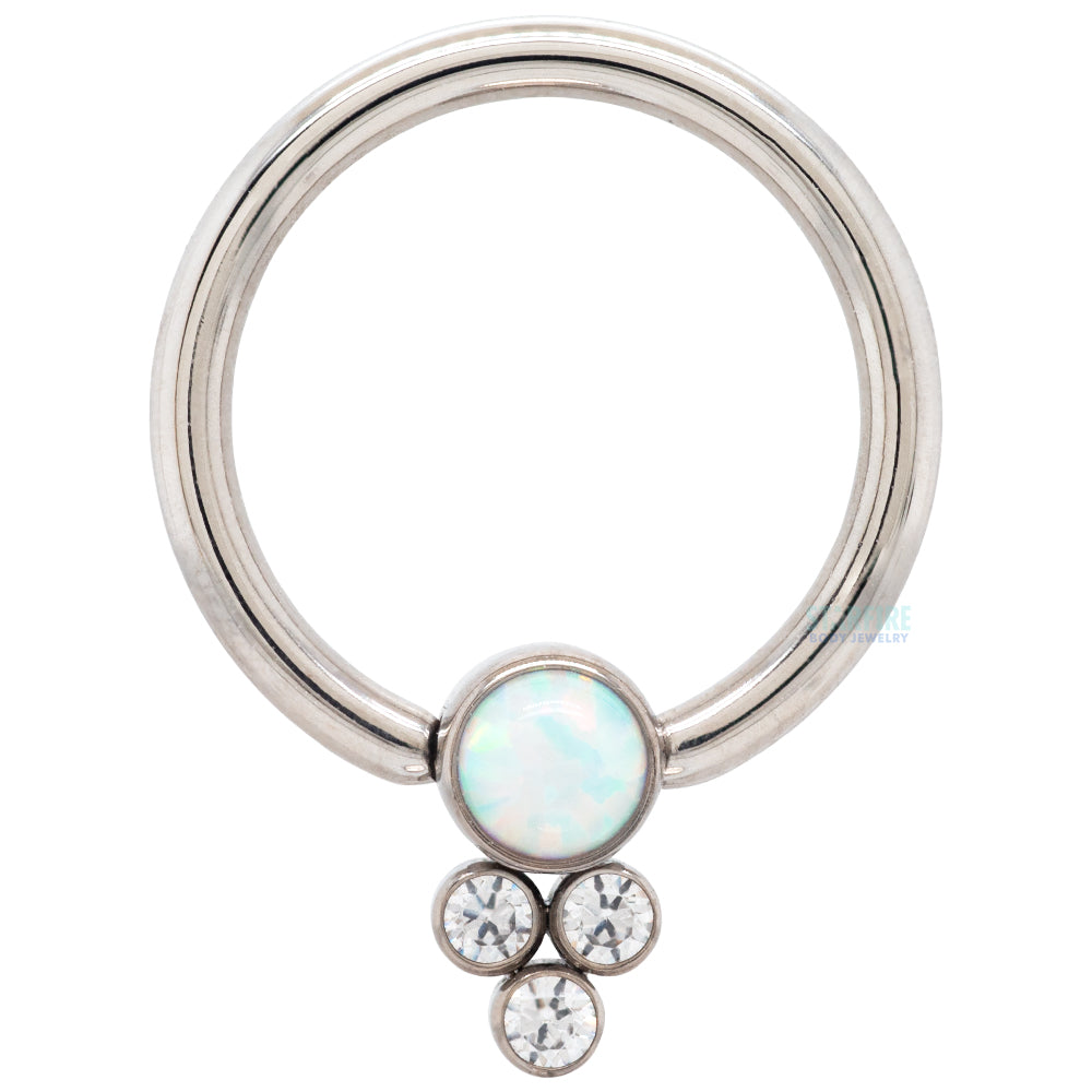 "Vega" Captive Bead Ring (CBR) - custom color combo