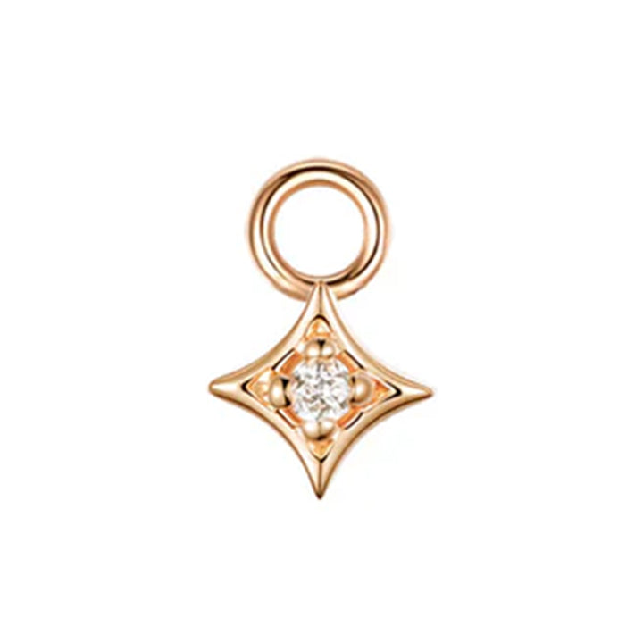 "Zara" Charm in Gold with Diamond