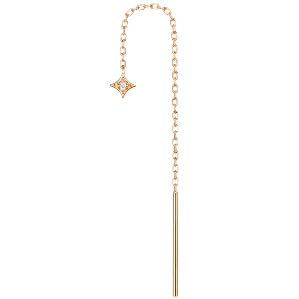 "Zara" Threader in Gold with Diamond