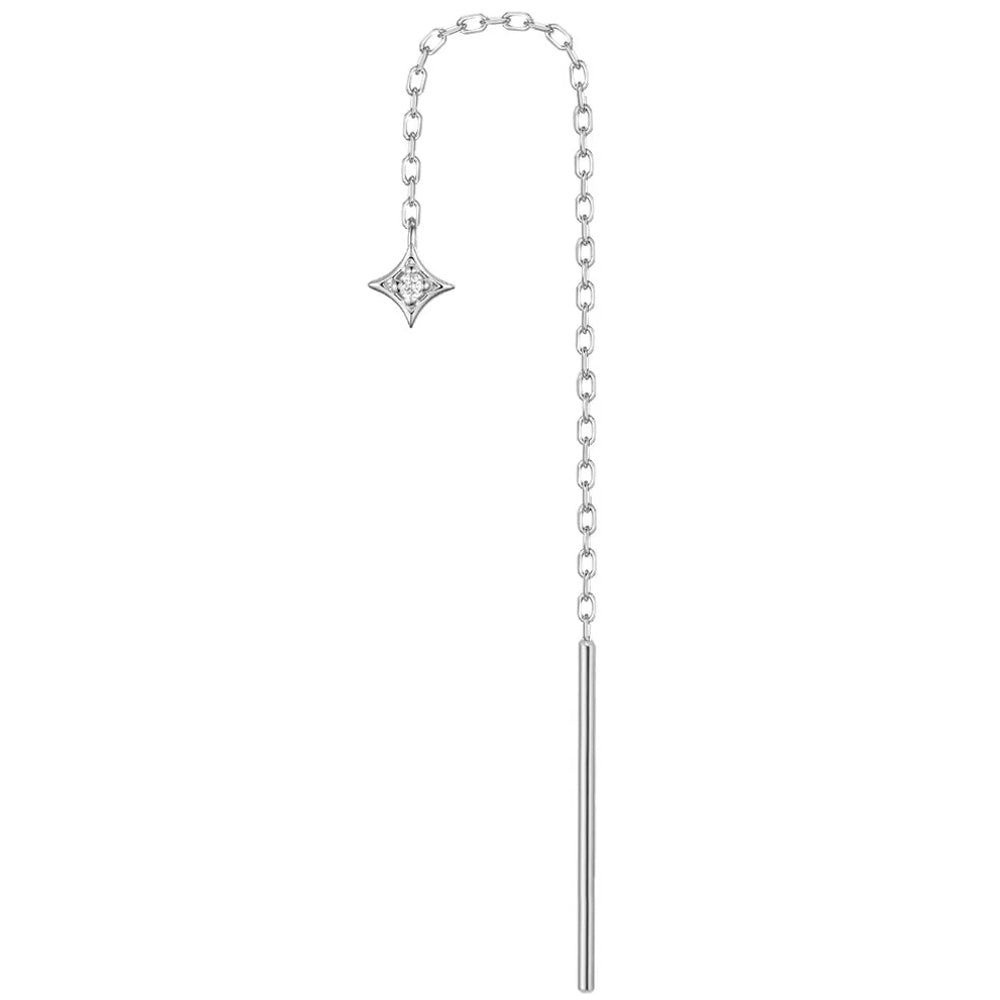"Zara" Threader in Gold with Diamond