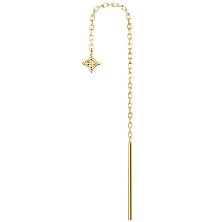"Zara" Threader in Gold with Diamond