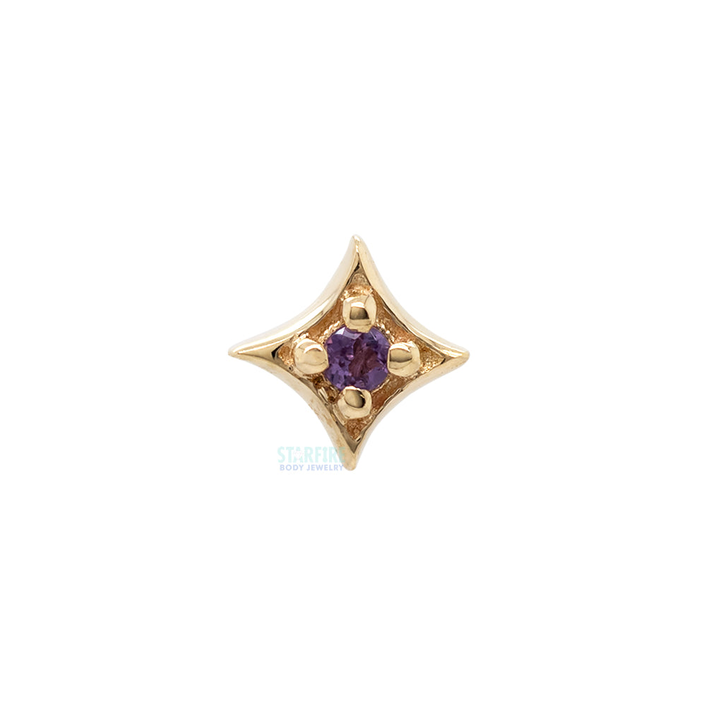 threadless: "Zara" End in Gold with Genuine Gemstones