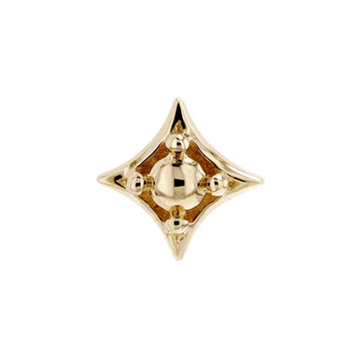 threadless: "Zara" End in Gold with Genuine Gemstones