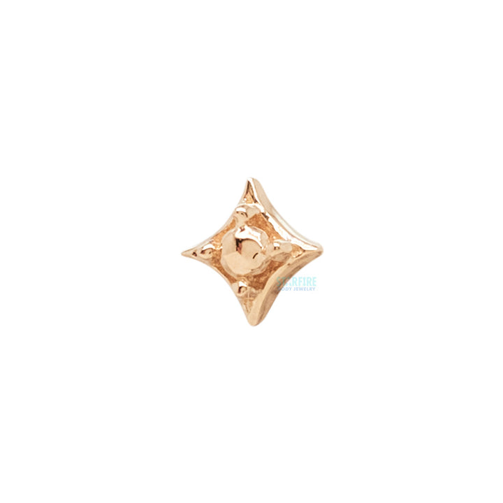 threadless: "Zara" End in Gold with Gold Bead