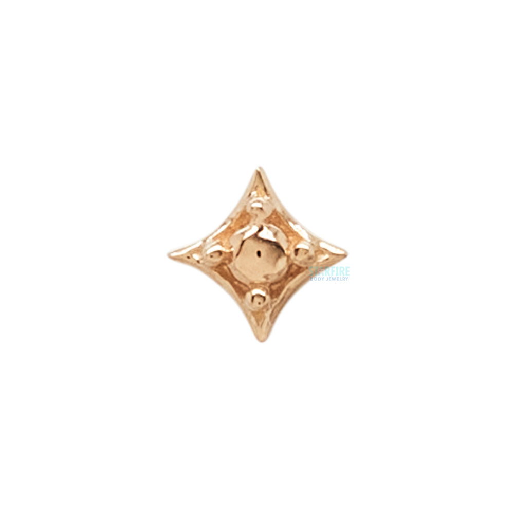 threadless: "Zara" End in Gold with Gold Bead