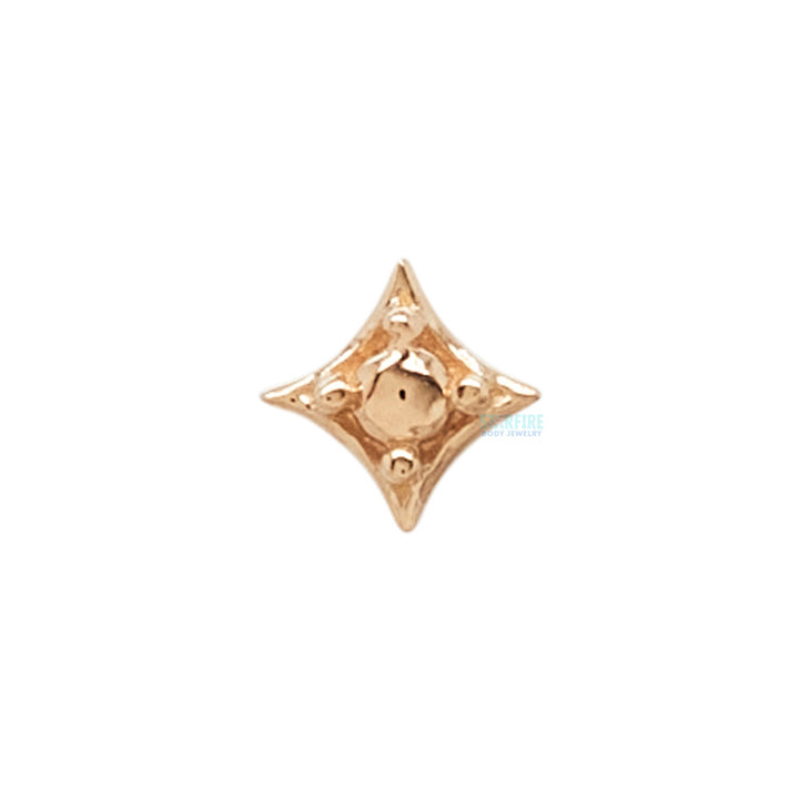 threadless: "Zara" End in Gold with Gold Bead