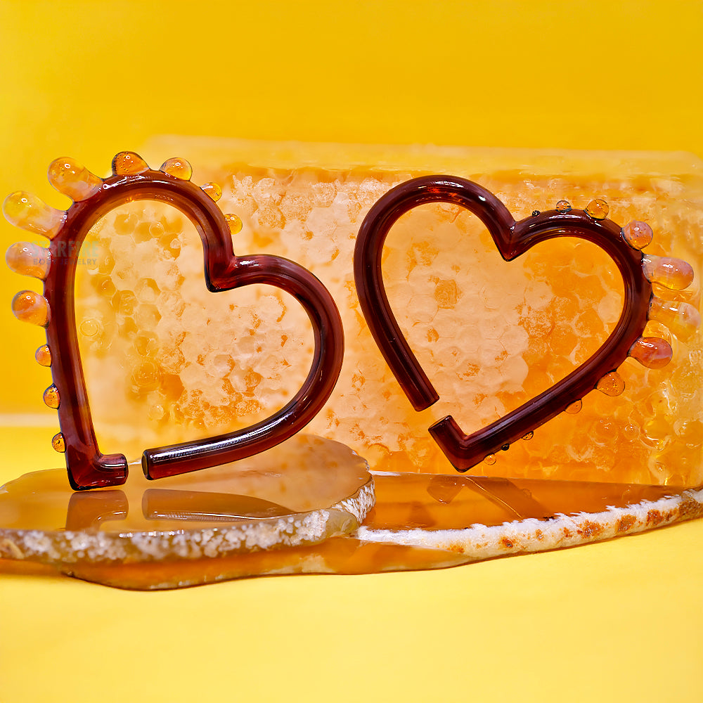 Glass Hearts - Honey Drip