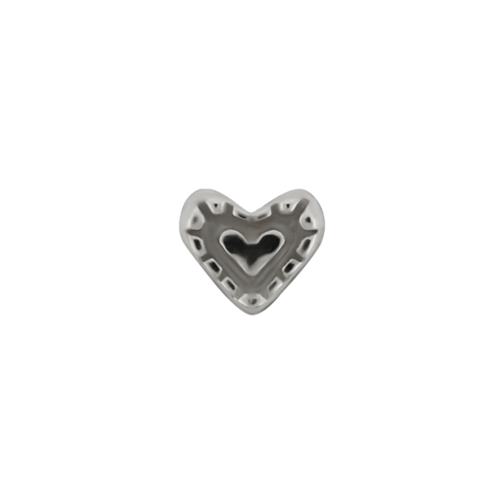 threadless: "Fancy Heart" Pin in Gold