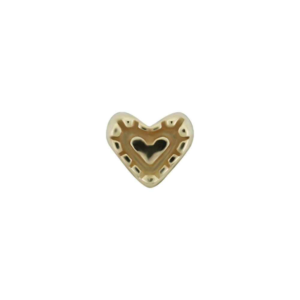 threadless: "Fancy Heart" Pin in Gold