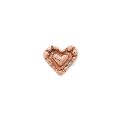 threadless: "Fancy Heart" Pin in Gold