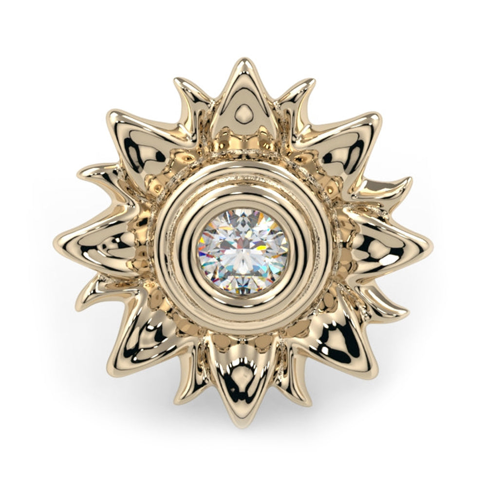 threadless: "Sahira" End in Gold & Platinum with CZ