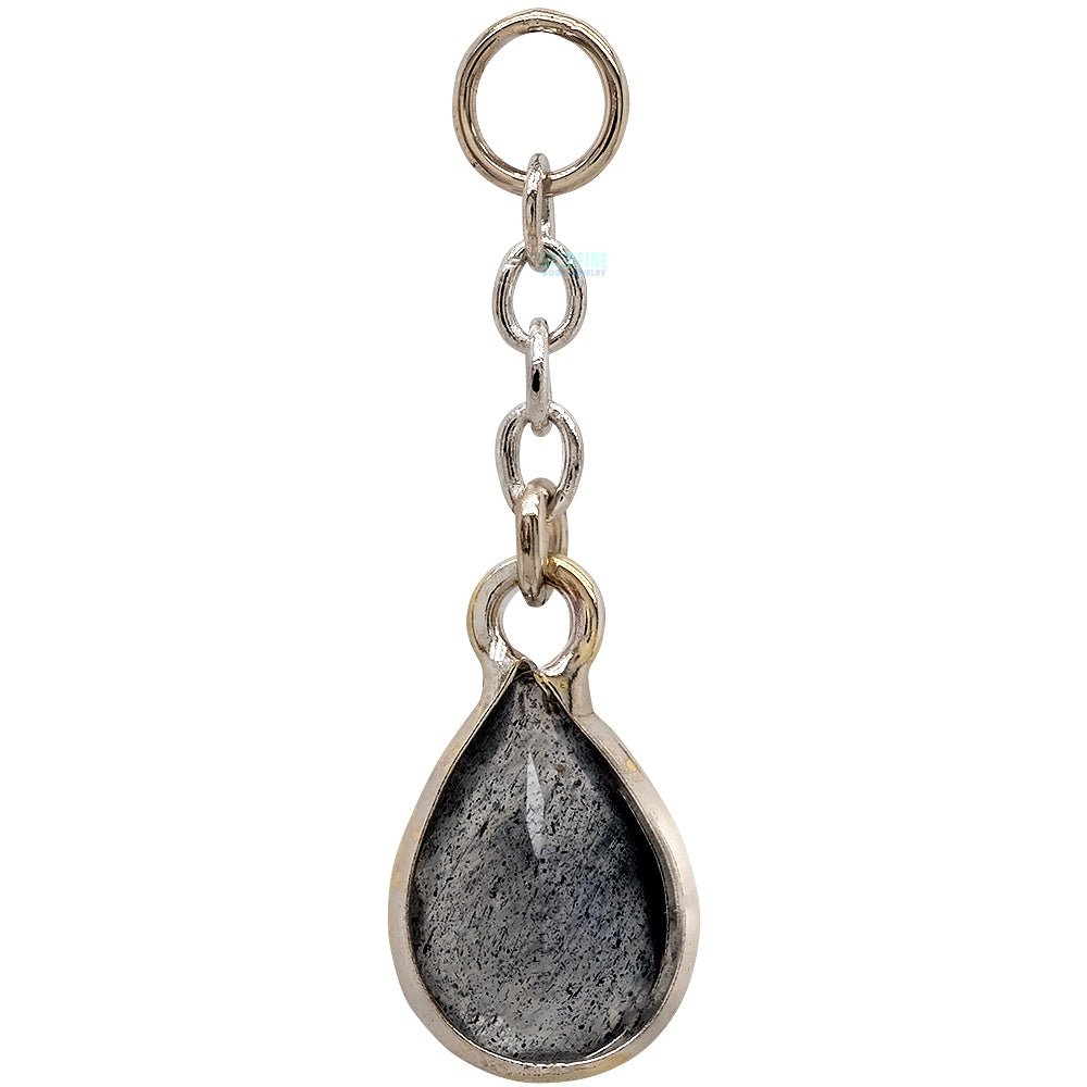 "Fruta" Chain Charm in Gold with Gemstones